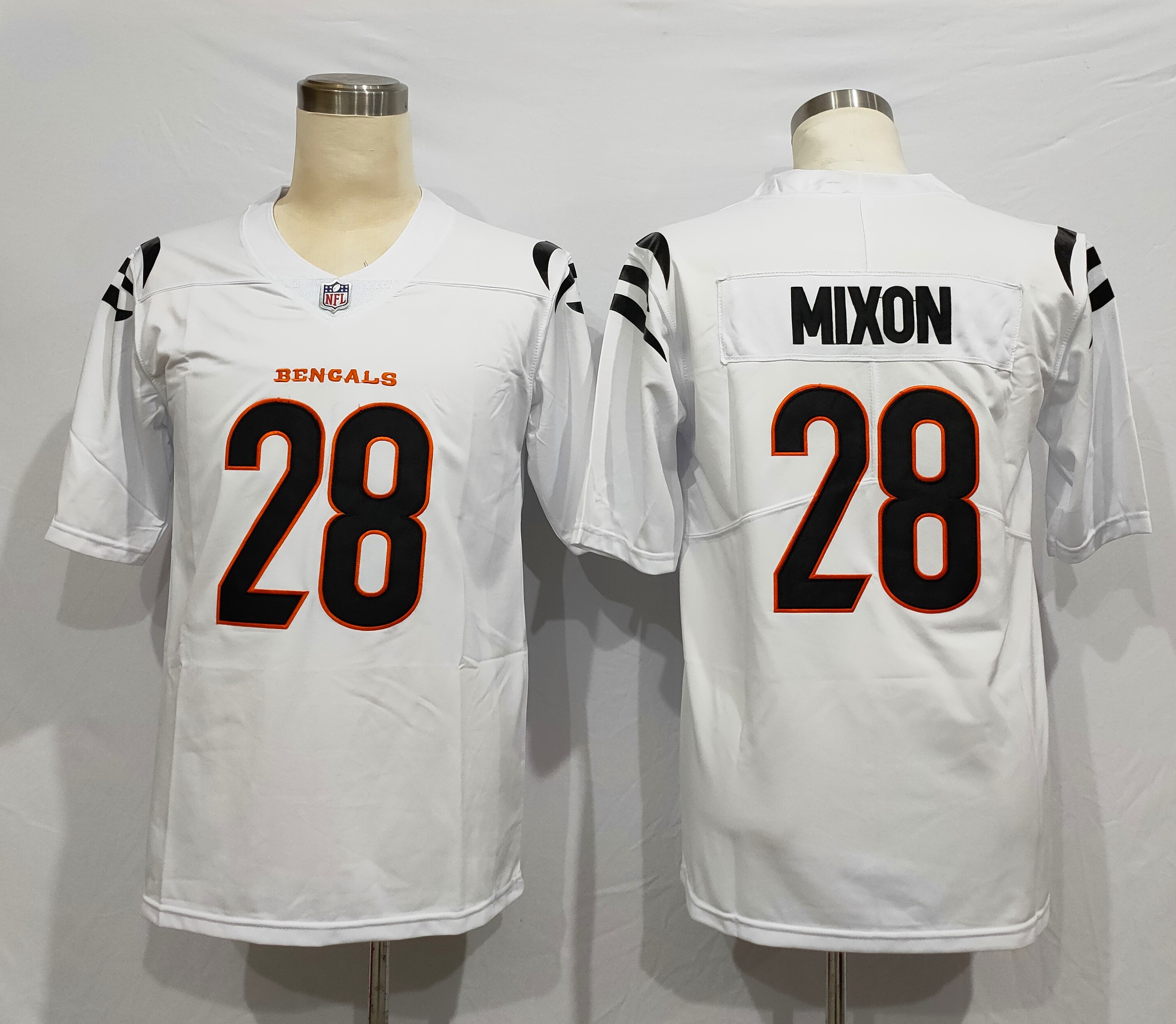Men's Cincinnati Bengals Joe Mixon #28 White Jersey